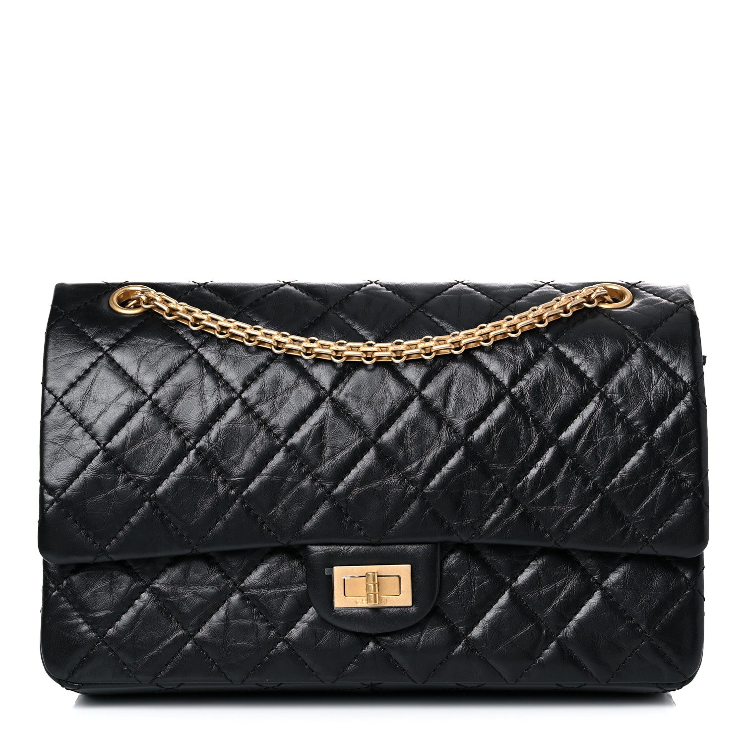 Chanel Aged Calfskin Quilted 2.55 Reissue 226 Flap Black 1 of 11