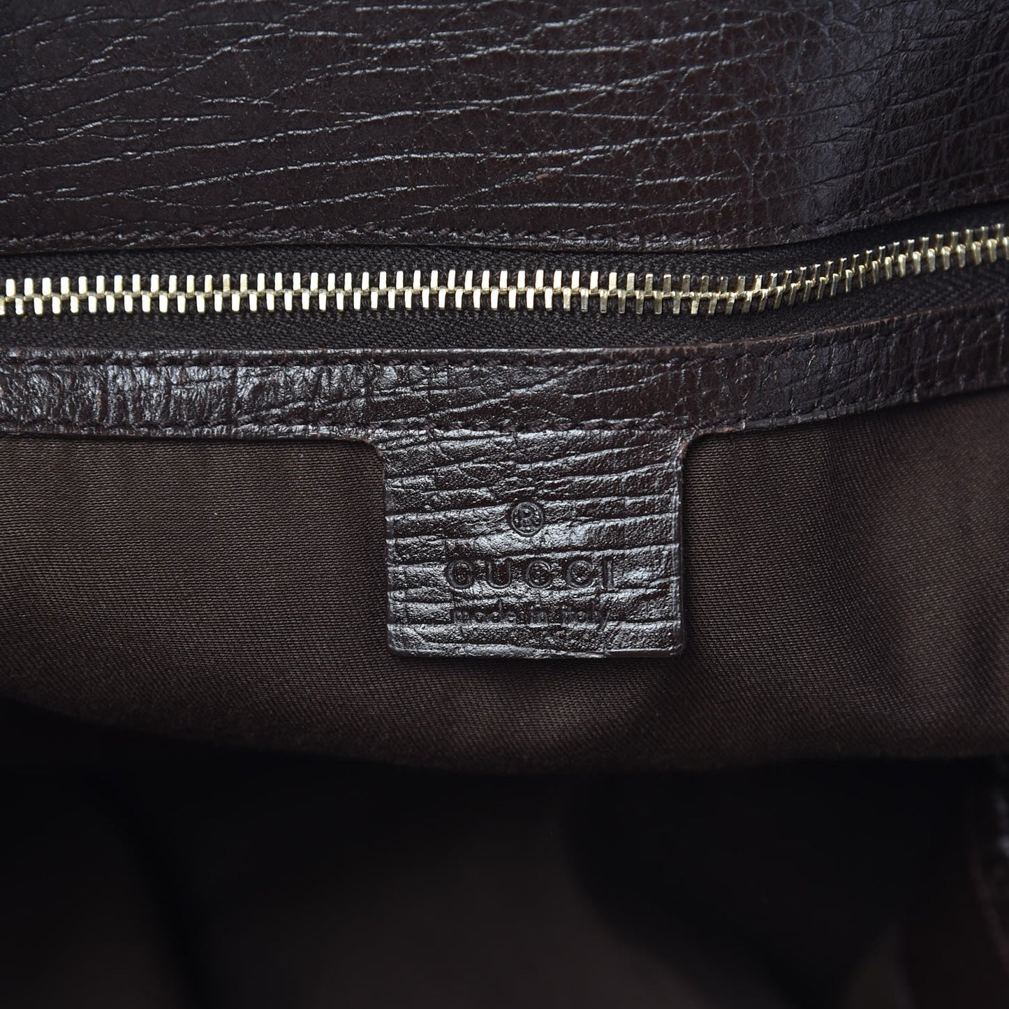 Monogram Large Horsebit Chain Hobo Dark Brown
