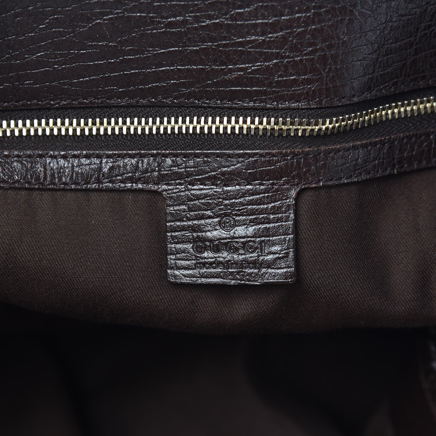 Gucci Monogram Large Horsebit Chain Hobo Dark Brown 6 of 7