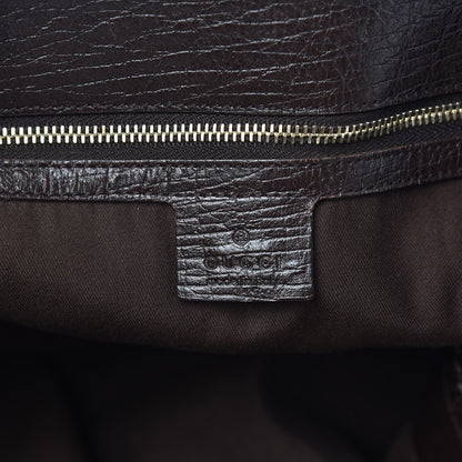 Gucci Monogram Large Horsebit Chain Hobo Dark Brown 6 of 7