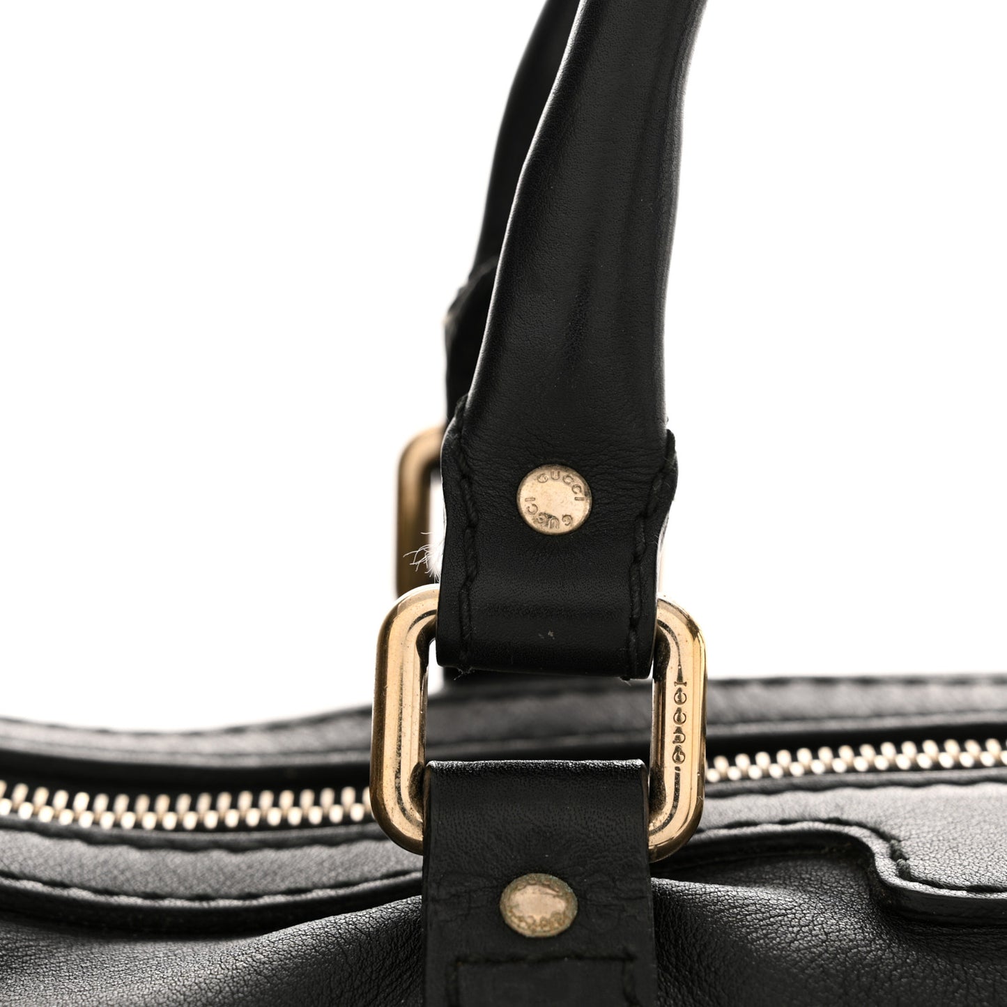 Calfskin Microguccissima Trim Medium Boston Black