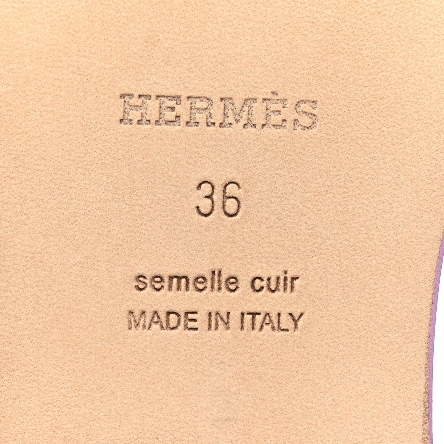 Hermes Epsom Oran Sandals 36 Violet Amethyste 7 of 9