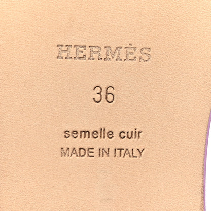 Hermes Epsom Oran Sandals 36 Violet Amethyste 7 of 9