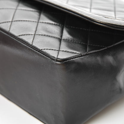 Chanel Lambskin Quilted Medium Single Flap Black 13 of 17