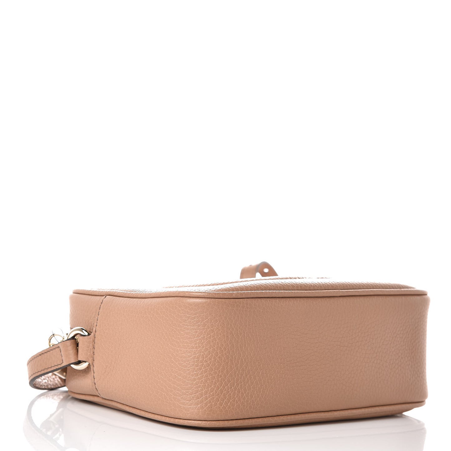Pebbled Calfskin Small Soho Disco Bag Camelia