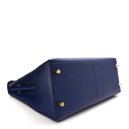 Hermes Epsom Kelly Sellier 32 Bleu Saphir 4 of 13