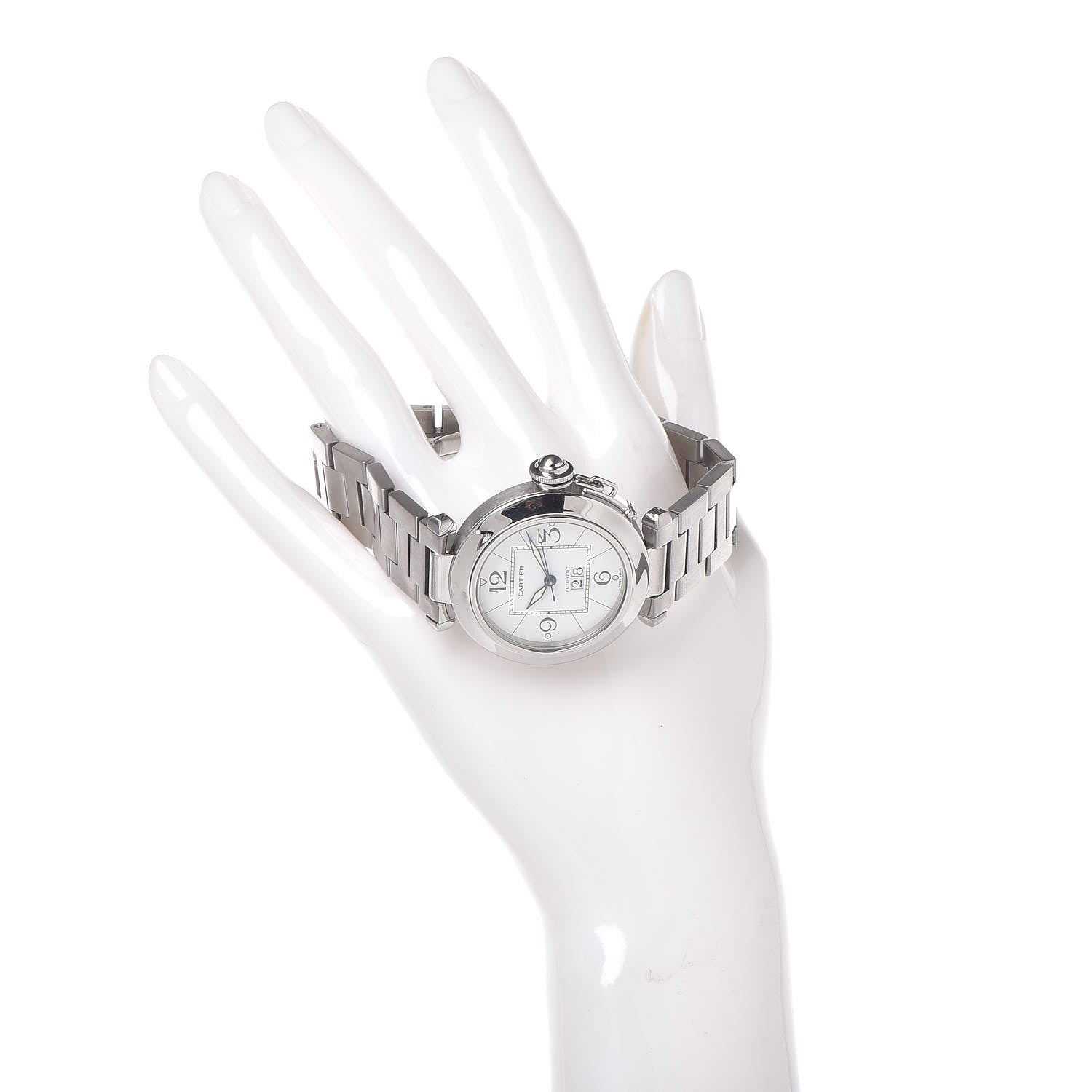Cartier Stainless Steel 35mm Pasha C Big Date Automatic Watch 2 of 8