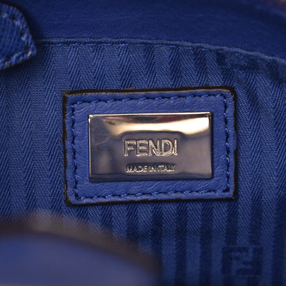 Fendi Vitello Elite Petite 2Jours Tote Blue Neon 7 of 8