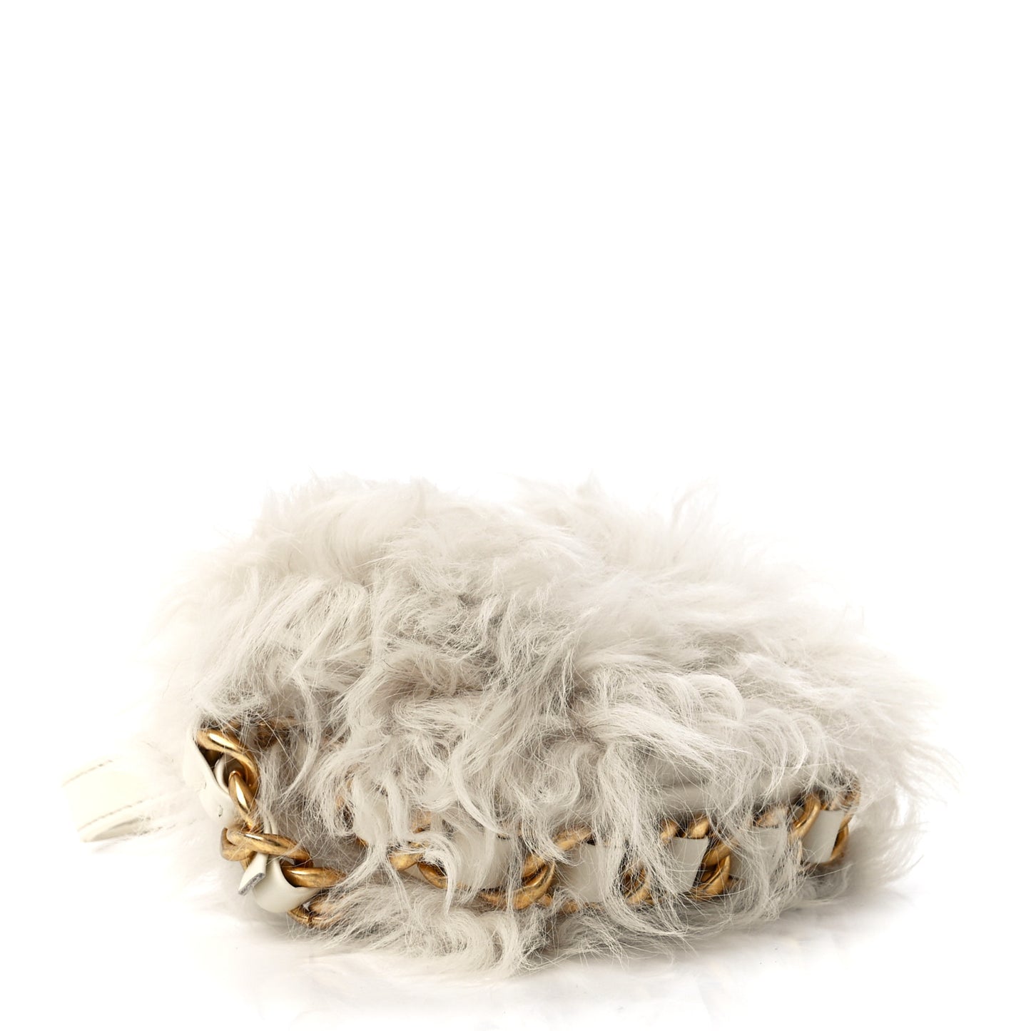 Shearling Lambskin Flap White