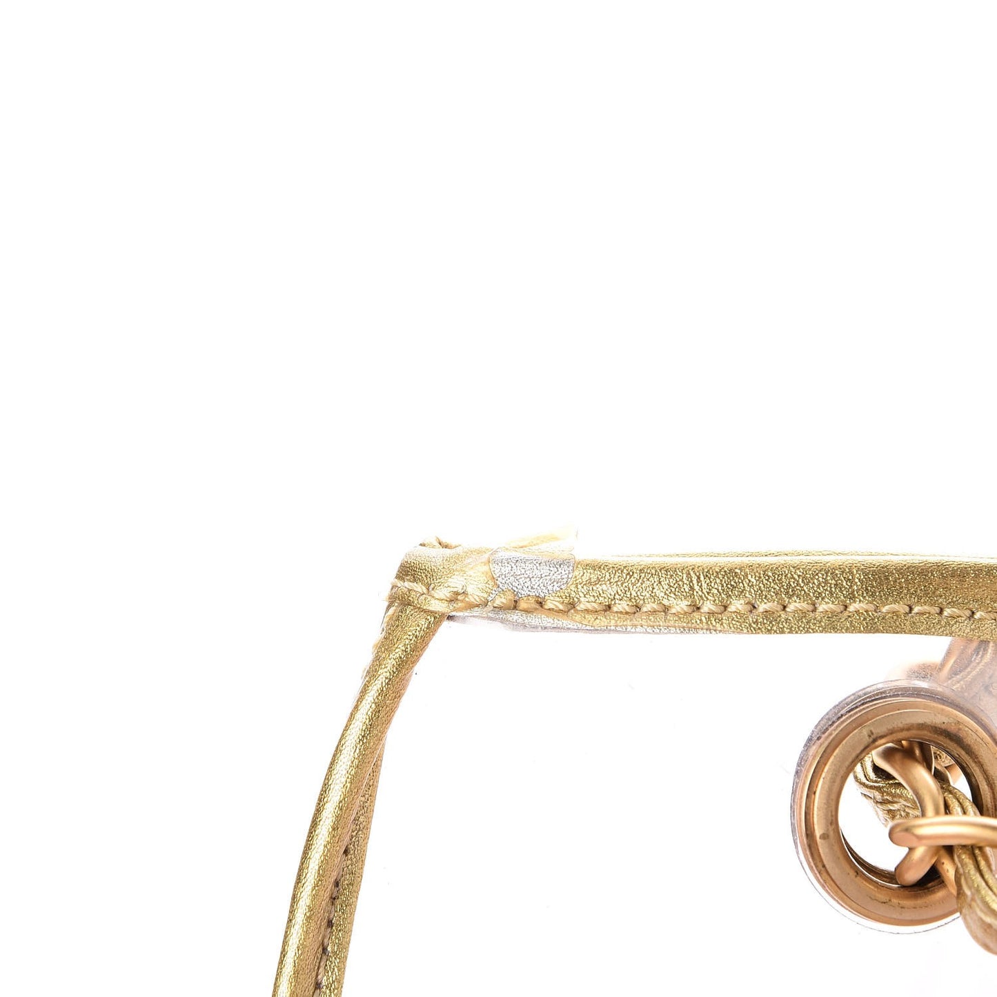 Vinyl Naked Tote Gold