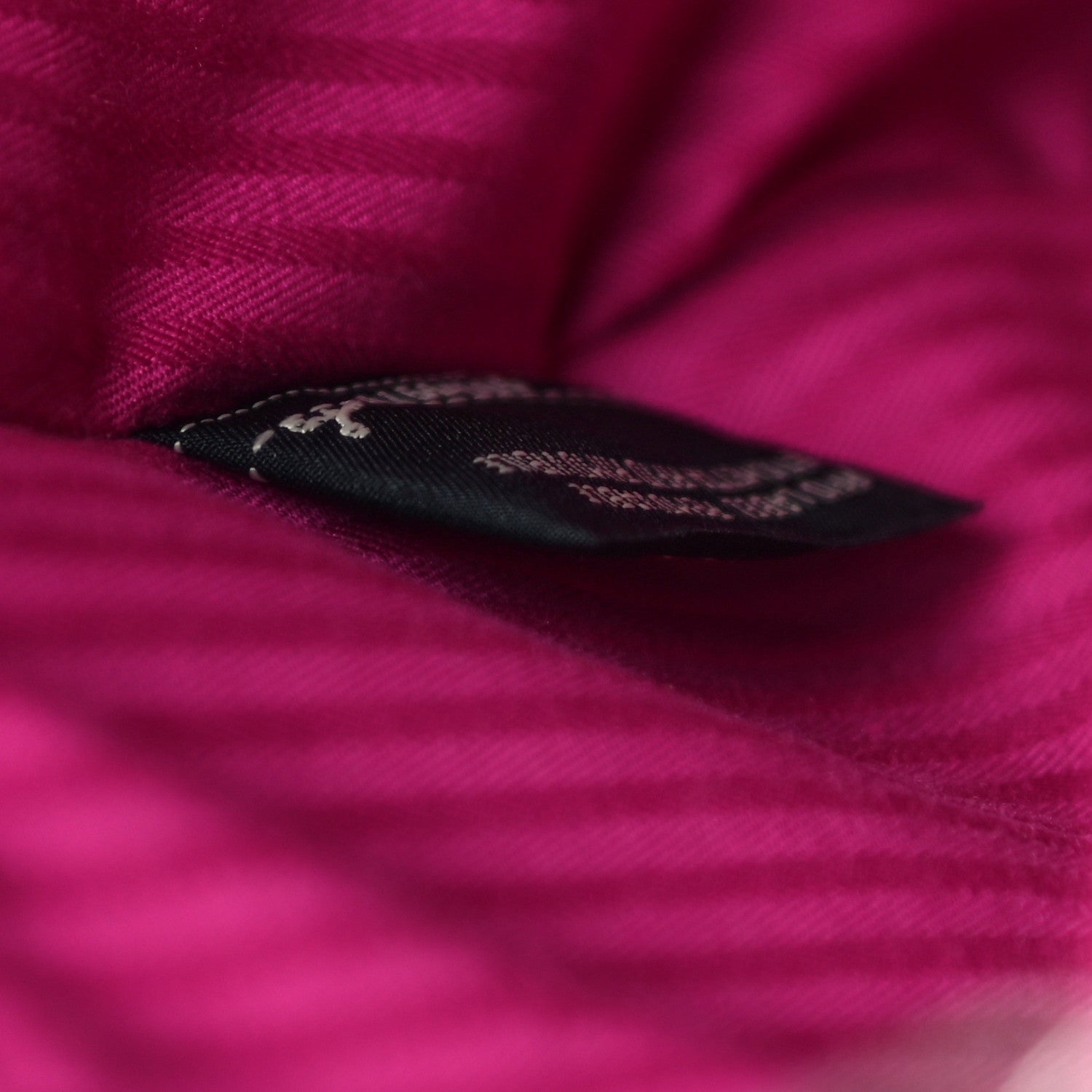 Fendi Vitello Elite Triangle Inlay Petite 2Jours Tote Magenta 7 of 12