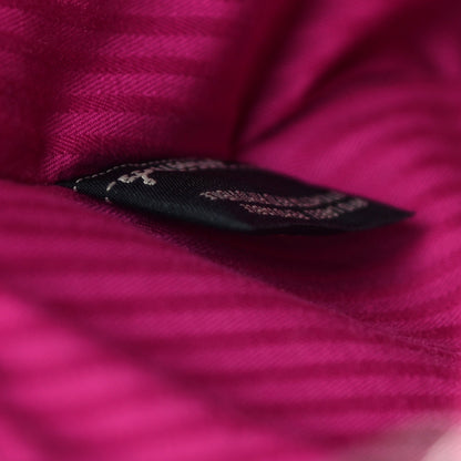 Fendi Vitello Elite Triangle Inlay Petite 2Jours Tote Magenta 7 of 12