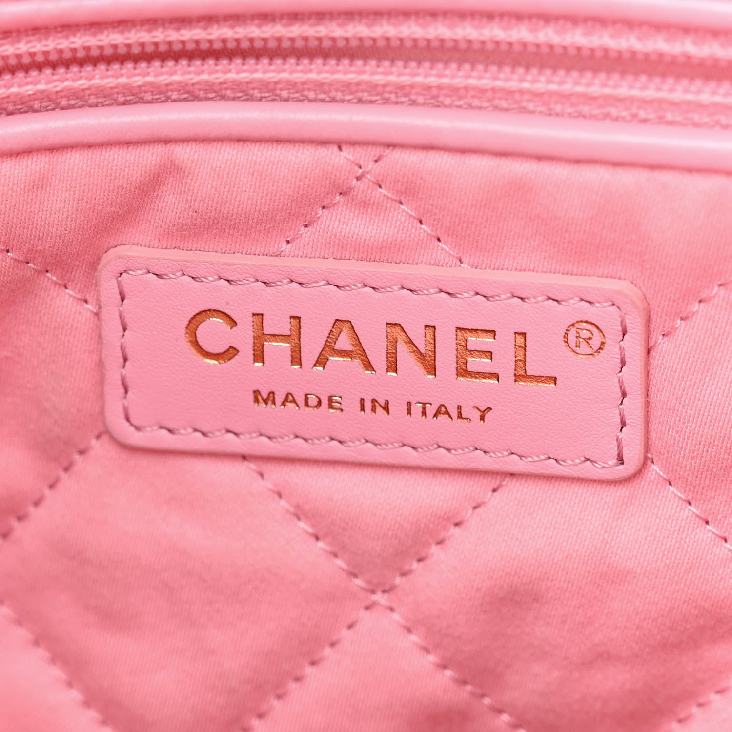Chanel Shiny Calfskin Quilted Small Chanel 22 Light Pink 7 of 14