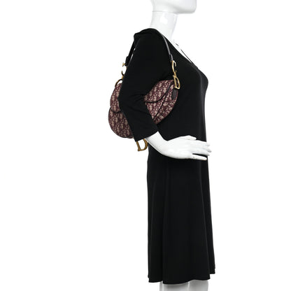 Christian Dior Oblique Saddle Bag Burgundy 2 of 11