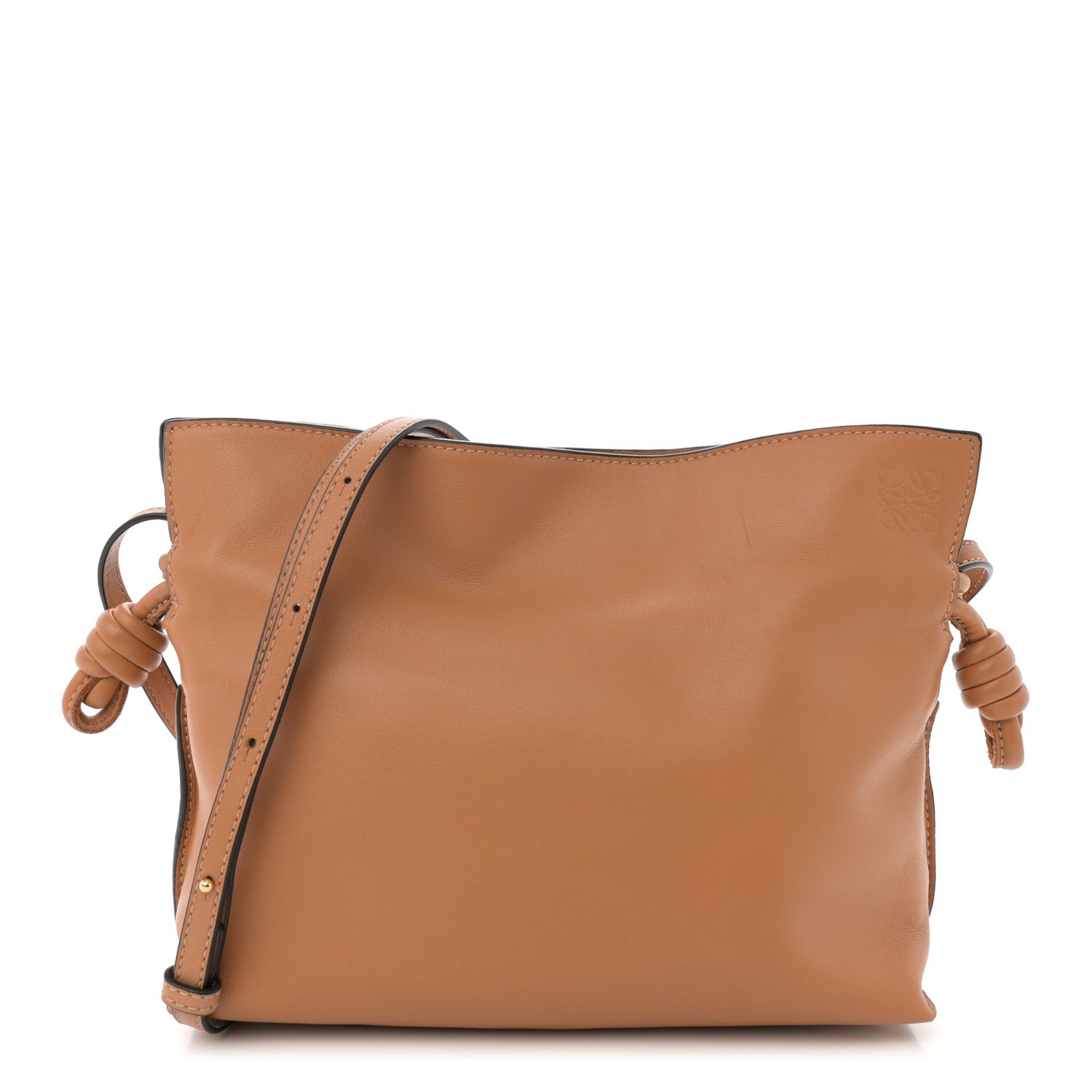 Loewe Calfskin Mini Flamenco Knot Clutch Warm Desert 1 of 14