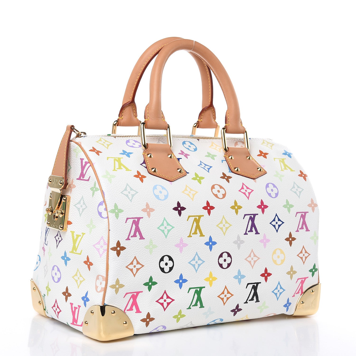 Louis Vuitton Monogram Multicolor Speedy 30 White 3 of 11