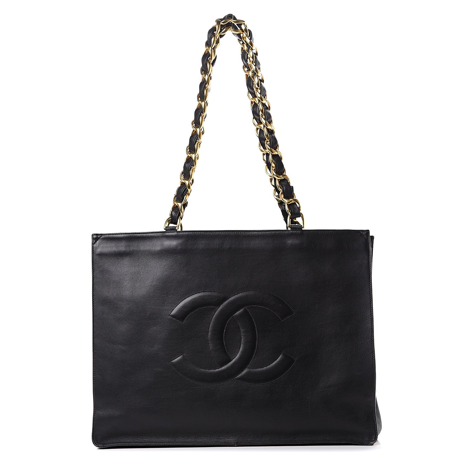 Chanel Lambskin CC Tote Black 1 of 18