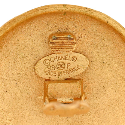 Chanel Round CC Clip On Earrings Gold 4 of 4