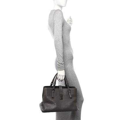 Bottega Veneta Nappa Intrecciato Medium Roma Tote Charcoal 2 of 9