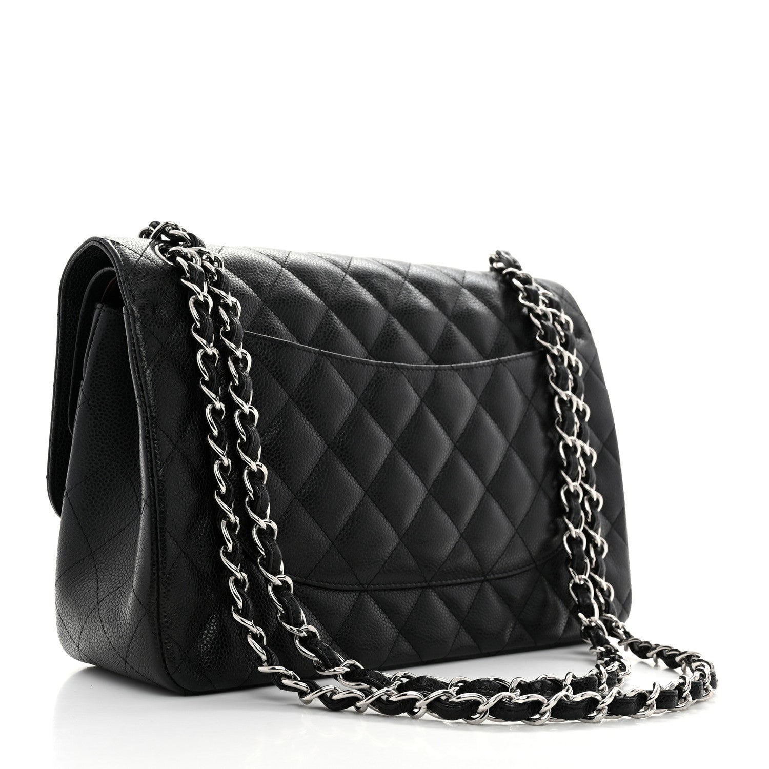 Chanel Caviar Quilted Jumbo Double Flap Black 2 of 10
