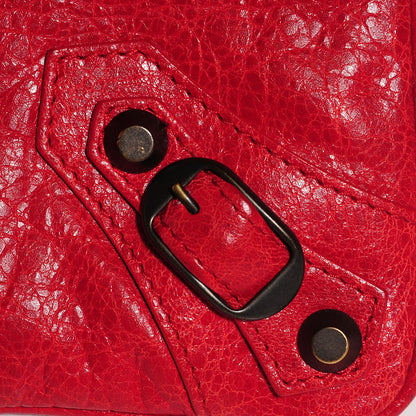 Balenciaga Agneau Classic Hardware Flat Handle Clutch Rouge Coquelicot 7 of 12