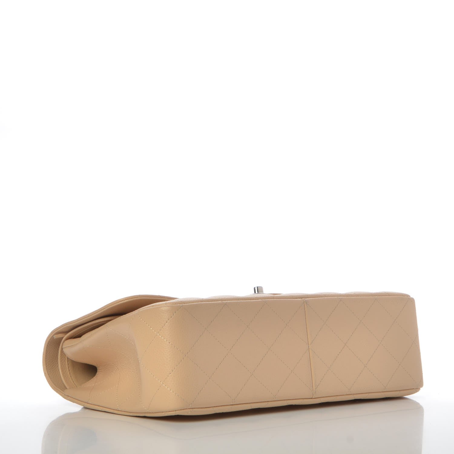 Chanel Caviar Quilted Jumbo Double Flap Beige Clair 4 of 10
