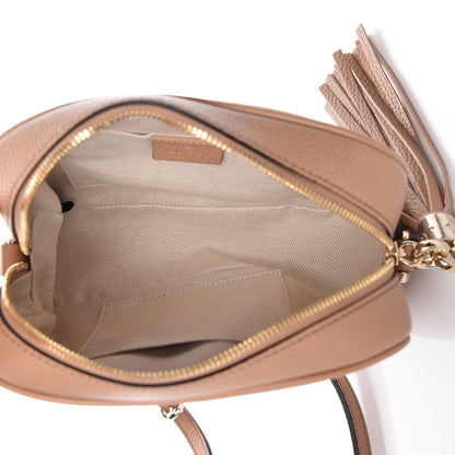 Gucci Pebbled Calfskin Small Soho Disco Bag Camelia 6 of 10