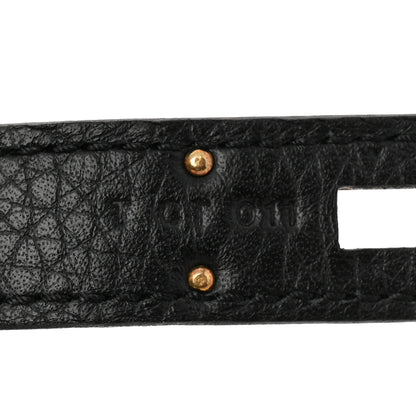 Hermes Taurillon Clemence Kelly Retourne 32 Black 6 of 11