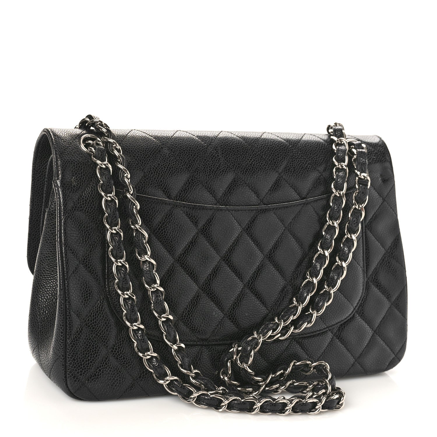 Chanel Caviar Quilted Jumbo Double Flap Black 3 of 10