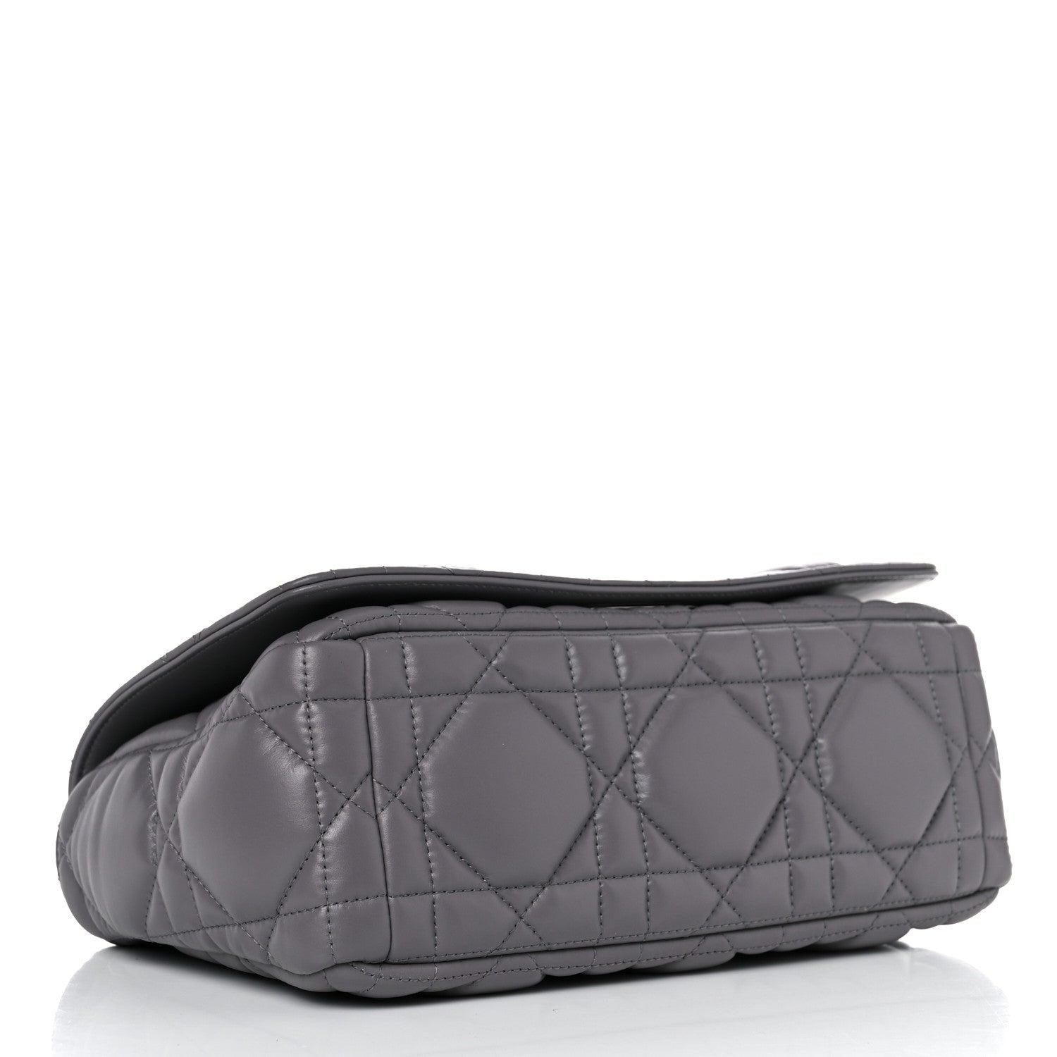 Christian Dior Calfskin Macrocannage Medium Caro Bag Iron Grey 4 of 14