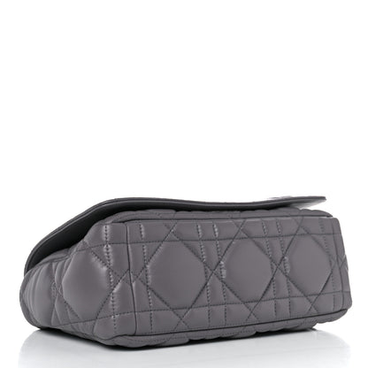 Christian Dior Calfskin Macrocannage Medium Caro Bag Iron Grey 4 of 14