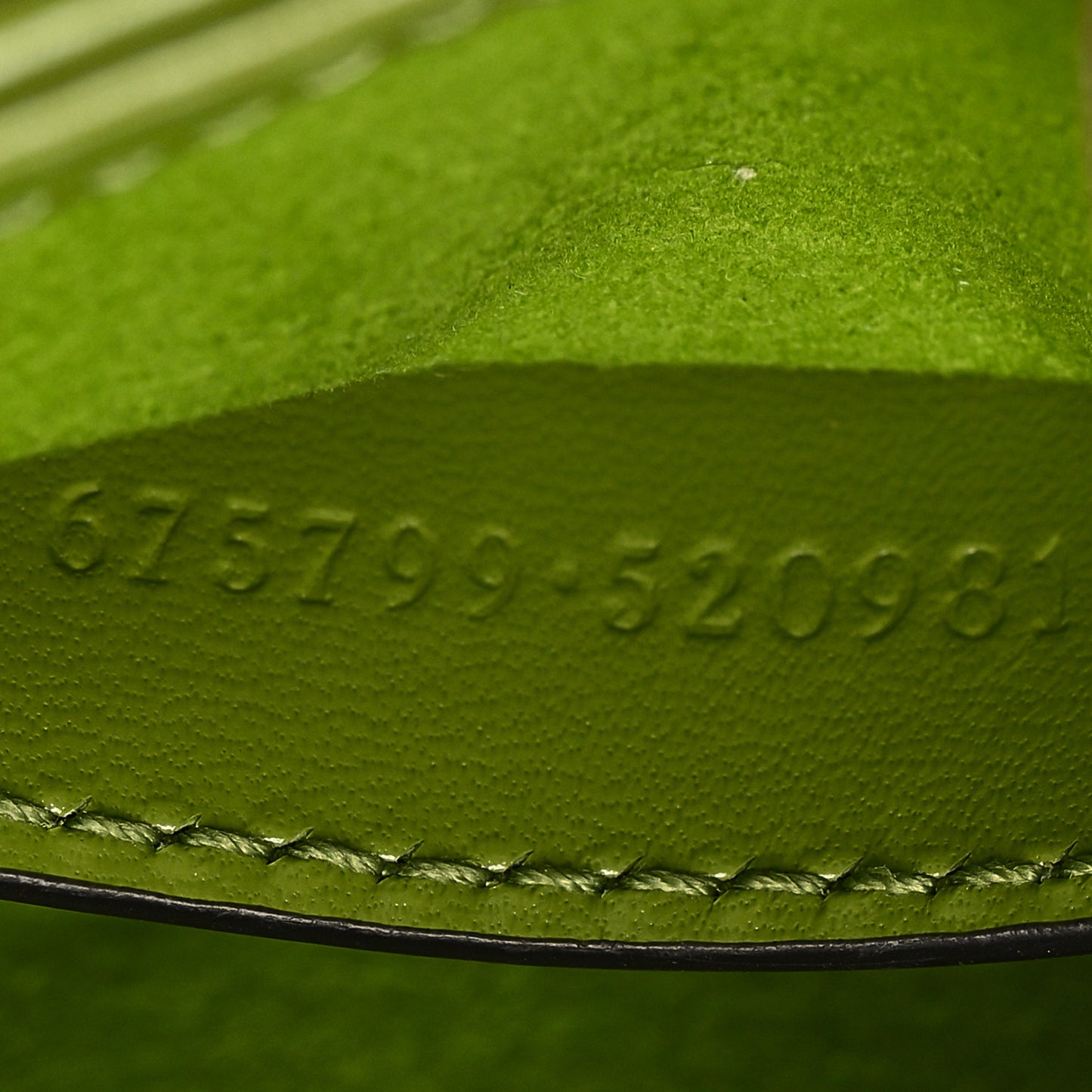 Canvas Calfskin Crystal GG Monogram Mini Jackie 1961 Green