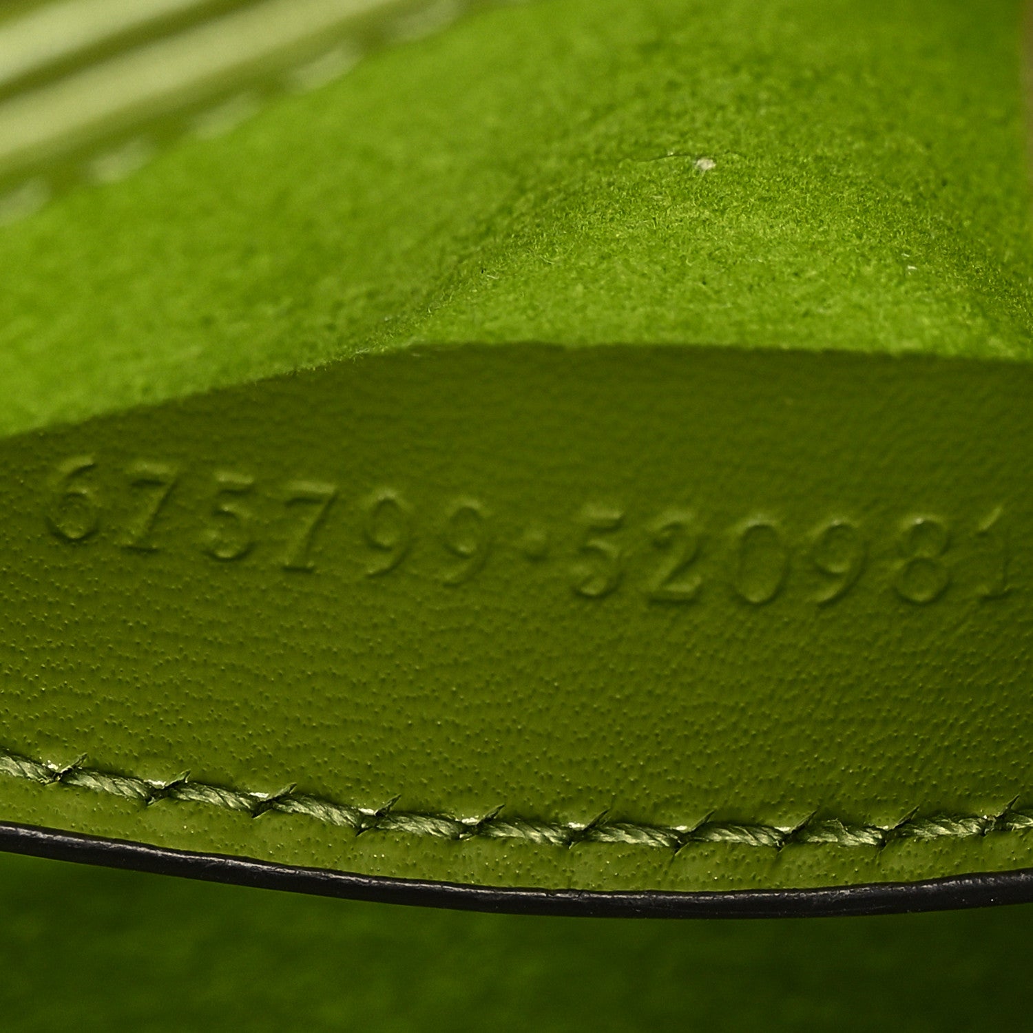 Gucci Canvas Calfskin Crystal GG Monogram Mini Jackie 1961 Green 7 of 10