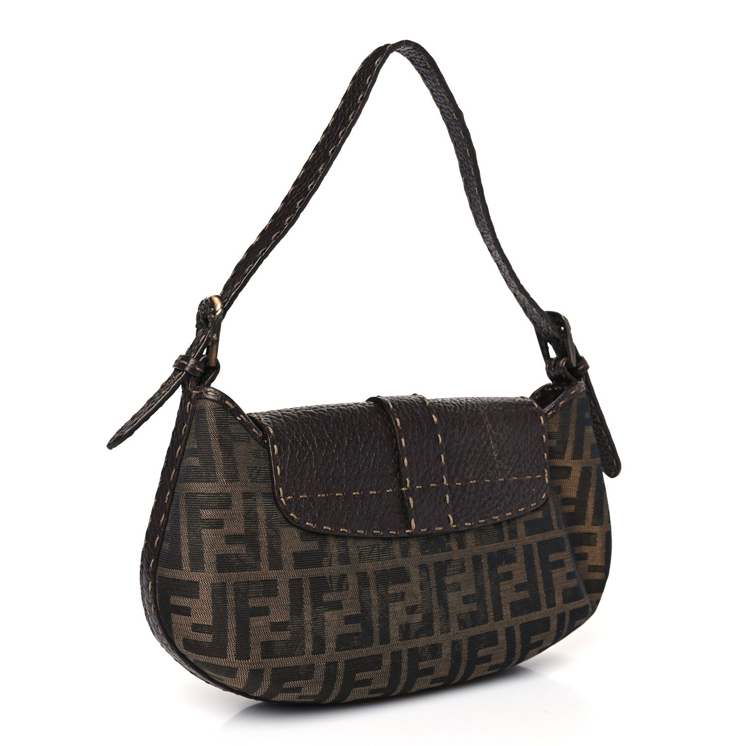Fendi Zucca Shoulder Bag Tobacco 3 of 11