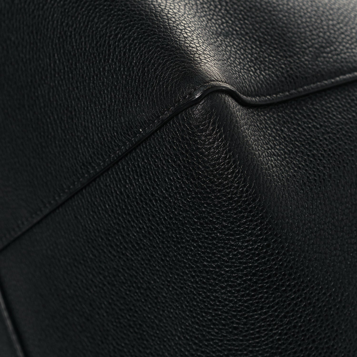 Celine Soft Grained Calfskin Small Belt Cabas Black 9 of 10
