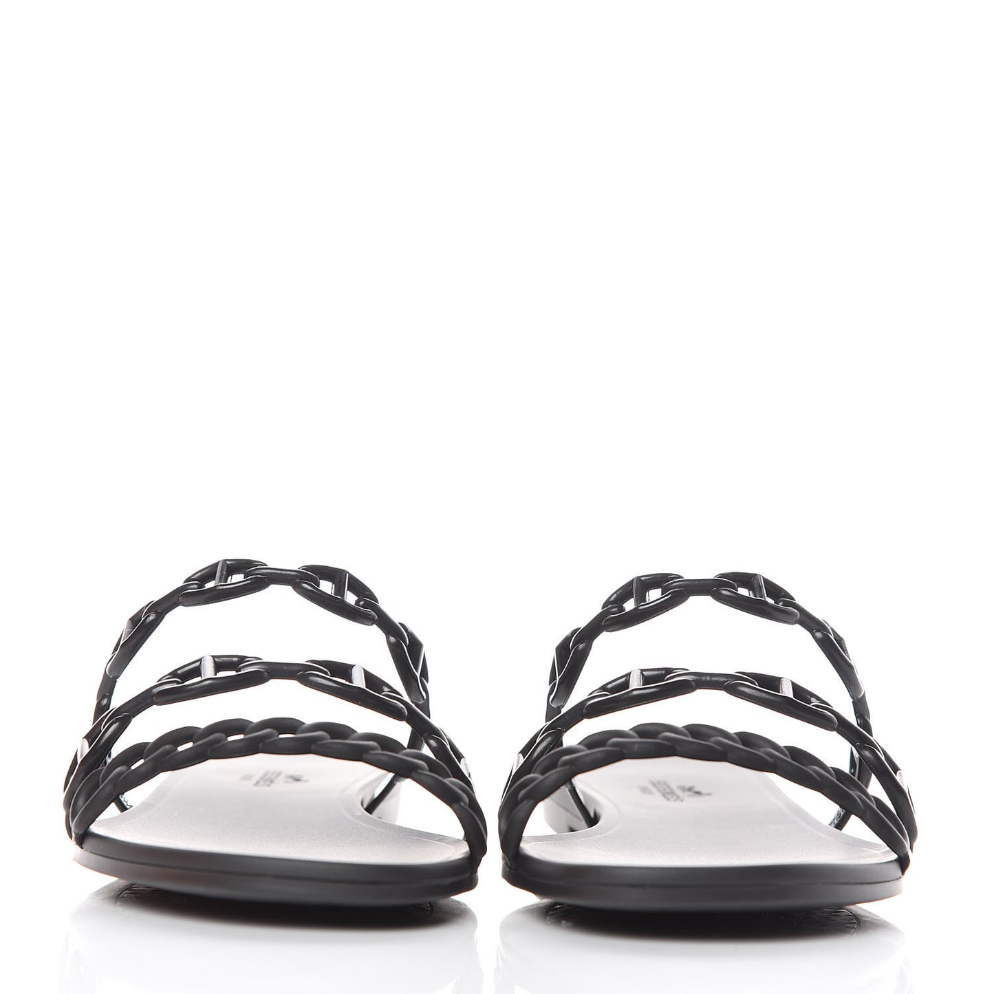 Rubber Chaine d'Ancre Rivage Sandals 40 Black