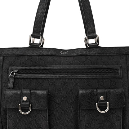 Gucci Monogram Abbey D Ring Tote Black 8 of 12
