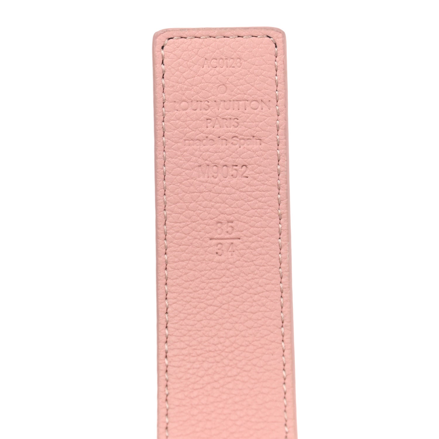Louis Vuitton Calfskin Monogram 30mm LV Initiales Reversible Belt 85 34 Rose Ballerine 5 of 5