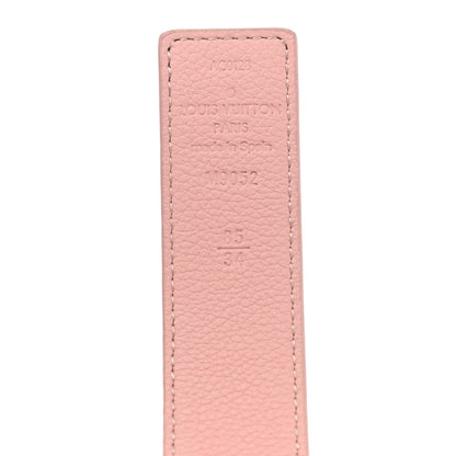 Louis Vuitton Calfskin Monogram 30mm LV Initiales Reversible Belt 85 34 Rose Ballerine 5 of 5