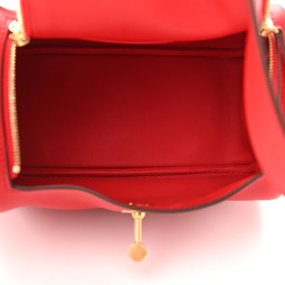 Hermes Swift Mini Lindy 20 Rouge De Coeur 5 of 9