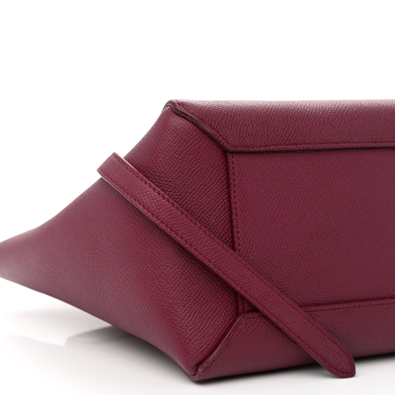 Celine Grained Calfskin Micro Belt Bag Plum 9 of 10