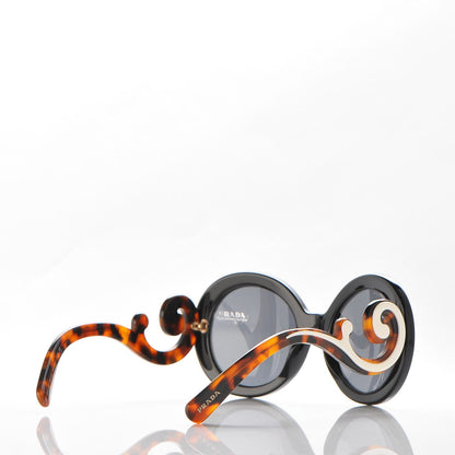 Prada Baroque Sunglasses 08TS Black Tortoise 4 of 8