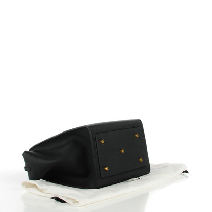 Celine Crisped Calfskin Small Tie Knot Tote Black 4 of 7