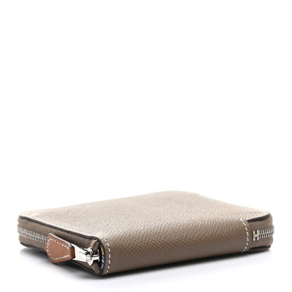 Hermes Epsom Silk'in Compact Wallet Etoupe 3 of 6