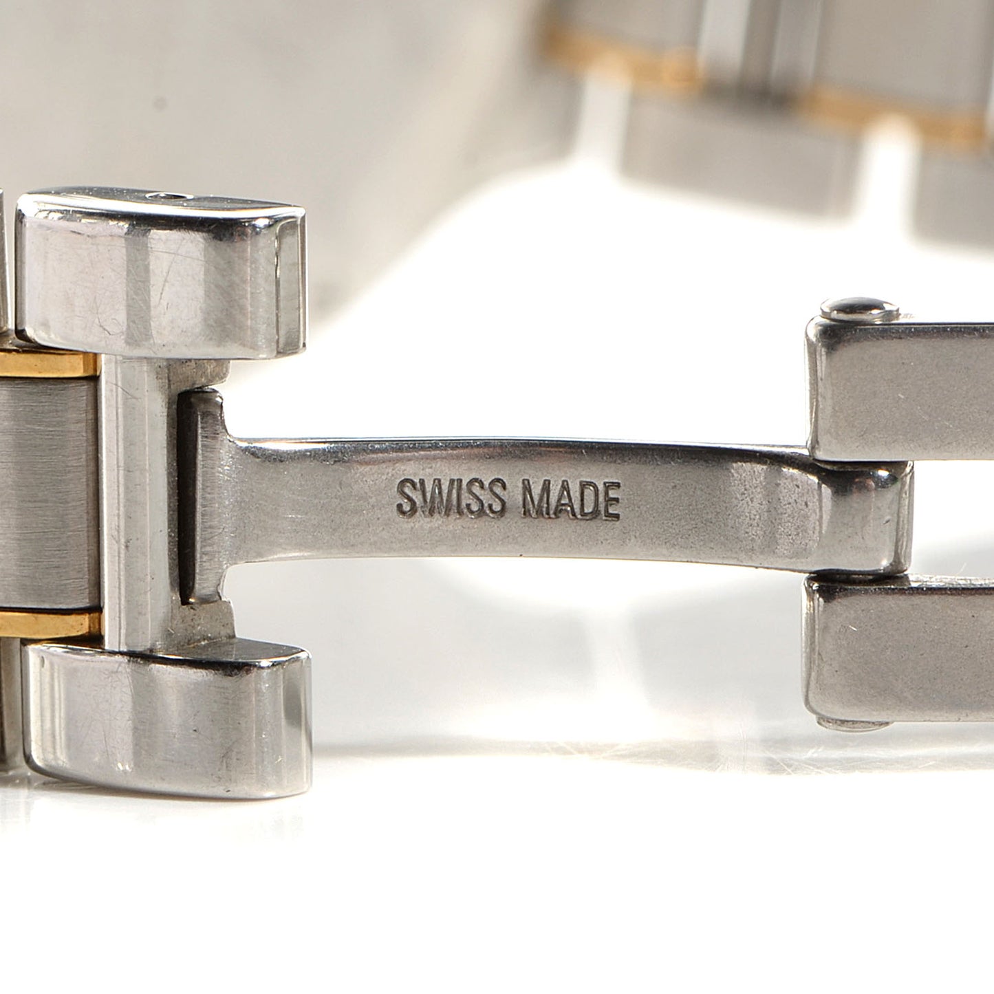 Stainless Steel 18K Yellow Gold 28mm Must De 21 Quartz Watch