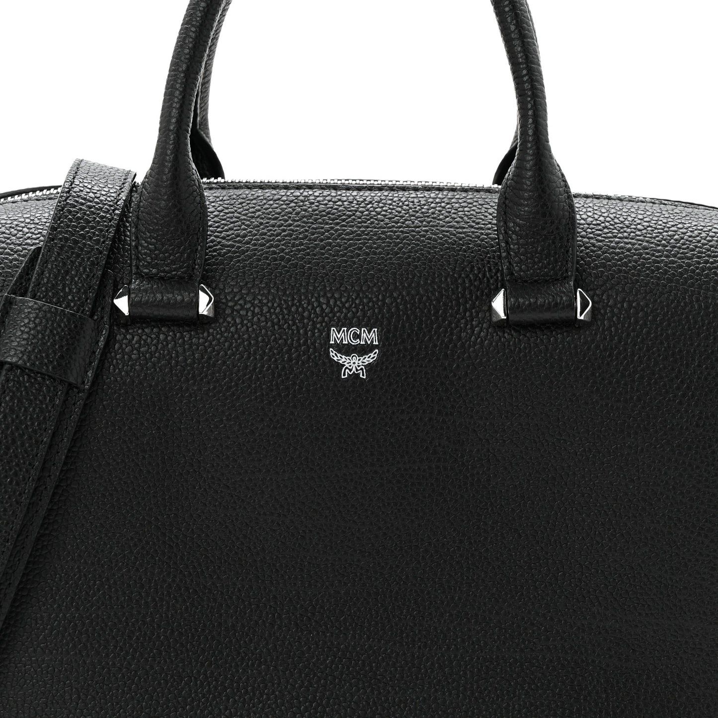 Grained Calfskin Medium Ella Boston Black