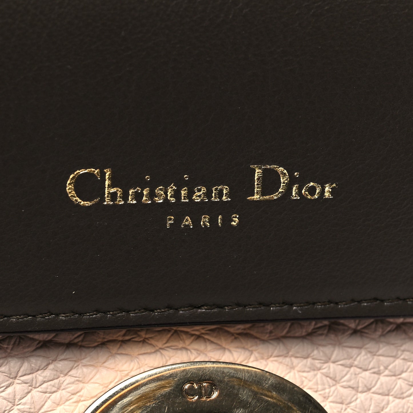 Bullcalf Small Be Dior Flap Rose Poudre