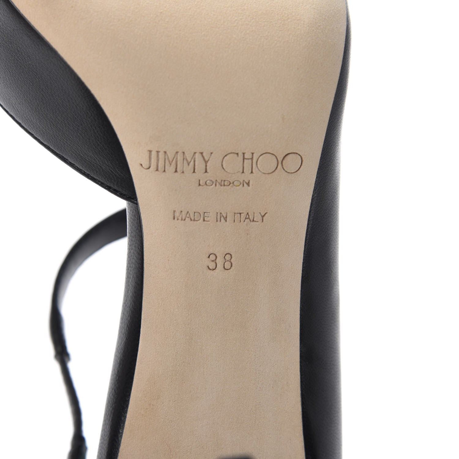 Jimmy Choo Nappa Davos 85 Pumps 38 Black 7 of 9