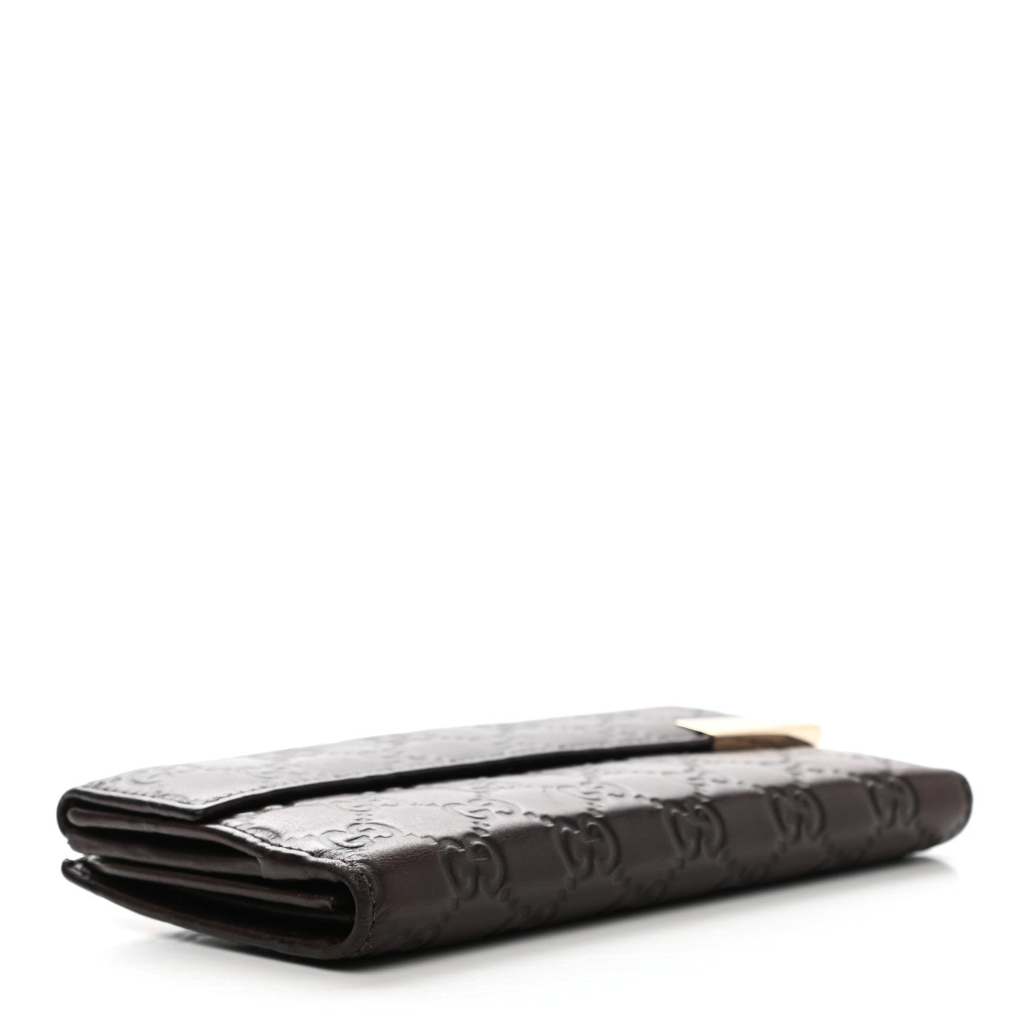 Gucci Guccissima Signature Dice Continental Wallet Chocolate 4 of 9