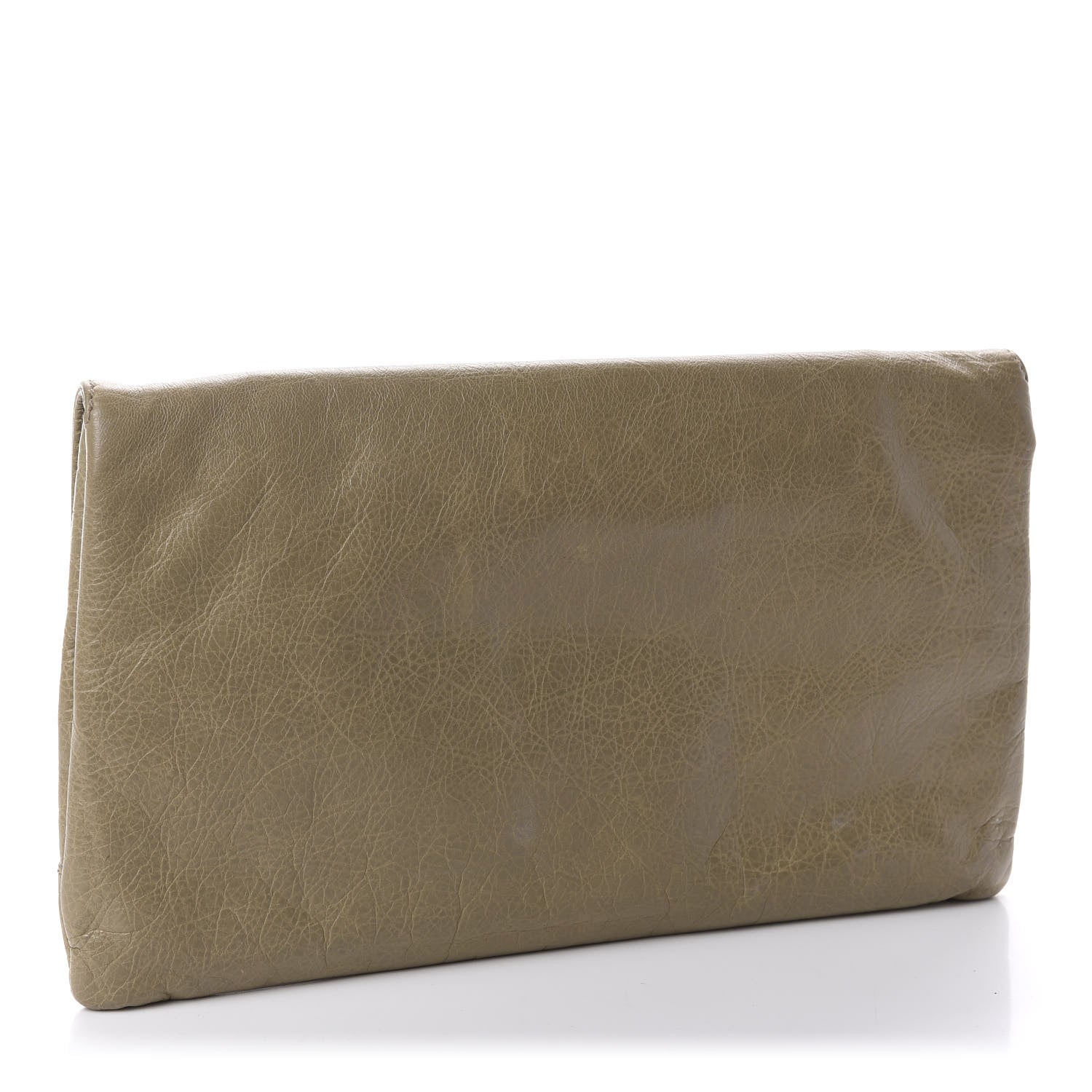 Balenciaga Agneau Giant 12 Silver Hardware Envelope Clutch Beige Latte 3 of 10